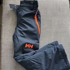 Helly Hansen Navy Pants with Bright Orange Details